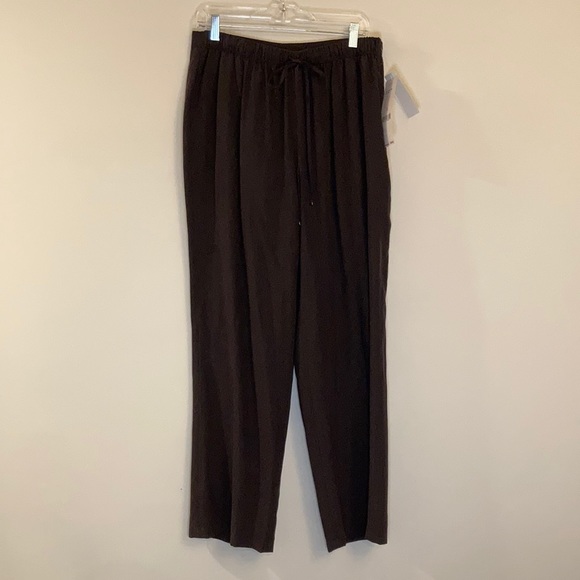 Emanuel Ungaro Pants - Emanuel Ungaro 100% Silk Drawstring Wide Pants